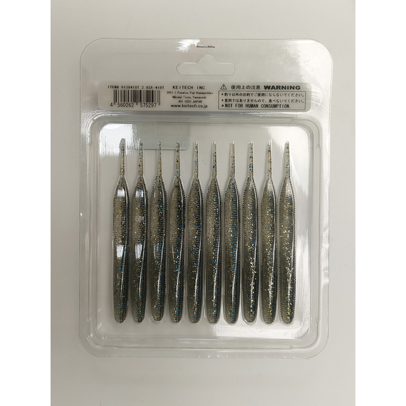 Силікон Keitech Sexy Impact 3.8" (10 шт/упак), колір:418 bluegill flash, Довжина силікону: 3.8" (9.7 см), Колір силікону: 418 Bluegill Flash, фото , изображение 11