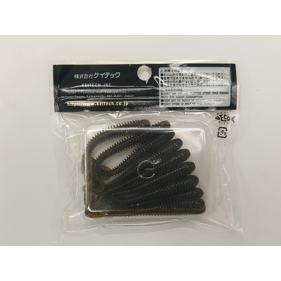 Силікон Keitech Swing Impact 2.5" (10 шт/упак), колір:101 green pumpkin pp., Довжина силікону: 2.5" (6.3 см), Колір силікону: 101 Green Pumpkin PP, фото , изображение 6