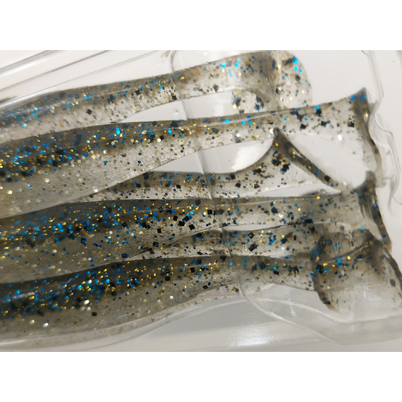 Силикон Keitech Easy Shiner 3.5" ц:418 bluegill flash, Длина силикона: 3.5" (8.9 см), Расцветка силикона: 418 Bluegill Flash, фото , изображение 13