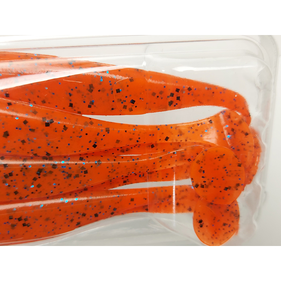 Силікон Keitech Easy Shiner 3.5" (7 шт/упак), колір:ea#13 spicy mustard/blue, Довжина силікону: 3.5" (8.9 см), Колір силікону: EA#13 Spicy Mustard/Blue, фото , изображение 9