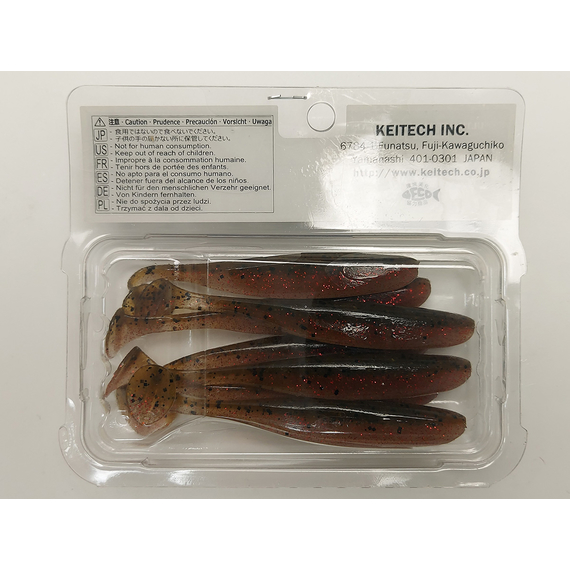 Силікон Keitech Easy Shiner 3.5", колір:404 red crawdad, Довжина силікону: 3.5" (8.9 см), Колір силікону: 404 Red Crawdad, фото , изображение 19