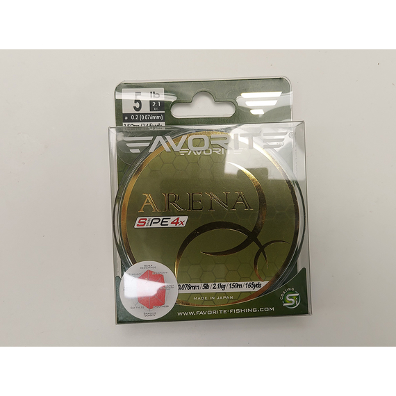 Шнур Favorite Arena PE 4x 150м (silver gray), Диаметр: #0.2/0.076mm, Размотка: 150m, Выберите цвет: серый, фото , изображение 2