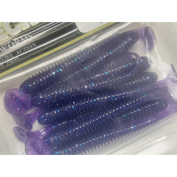 Силікон Keitech Swing Impact 3" (10 шт/упак), колір:ea#04 violet, Довжина силікону: 3" (7.6 см), Колір силікону: EA#04 Violet, фото , изображение 7