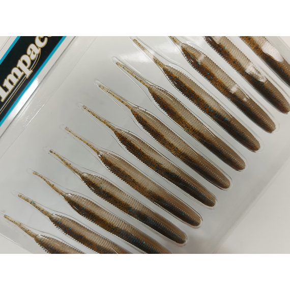 Силікон Keitech Sexy Impact 2.8" 12, колір:434 blue back cinnamon, Довжина силікону: 2.8" (7.1 см), Колір силікону: 434 Blue Back Cinnamon, фото , изображение 5