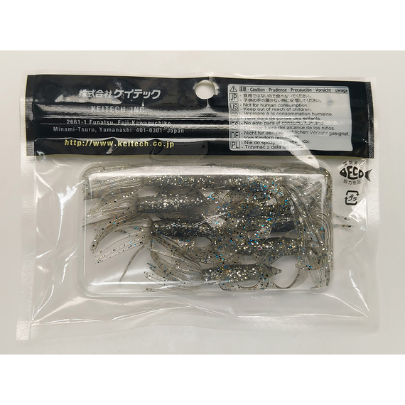 Силікон Keitech Little Spider 3" (8 шт/упак), колір:418 bluegill flash, Довжина силікону: 3" (7.6 см), Колір силікону: 418 Bluegill Flash, фото , изображение 6