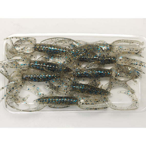 Силікон Keitech Little Spider 3" (8 шт/упак), колір:418 bluegill flash, Довжина силікону: 3" (7.6 см), Колір силікону: 418 Bluegill Flash, фото , изображение 4