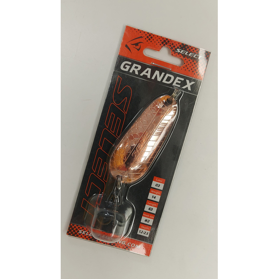 Блешня Select Grandex 14.0g 63mm #03, Вага блешні: 14г, Колір блешні: 03, фото , изображение 2