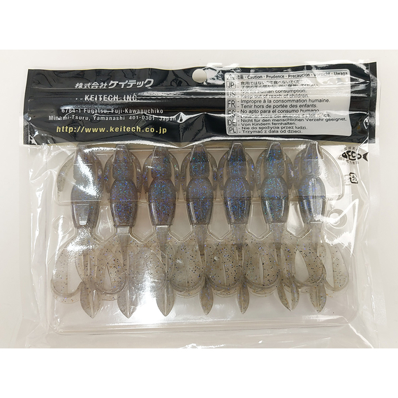 Силікон Keitech Crazy Flapper 3.6" (7 шт/упак), колір: 440 electric shad, Довжина силікону: 3.6" (9.1 см), Колір силікону: 440 Electric Shad, фото , изображение 13