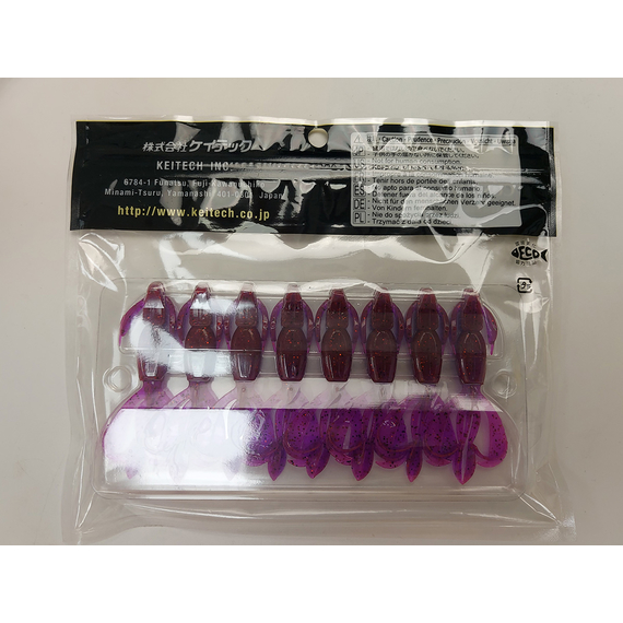 Силикон Keitech Crazy Flapper 3.6" (7 шт/уп) ц:pal#13 mistic spice, Длина силикона: 3.6" (9.1 см), Расцветка силикона: PAL#13 Mistic Spice, фото , изображение 11