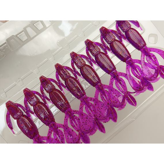 Силикон Keitech Crazy Flapper 3.6" (7 шт/уп) ц:pal#13 mistic spice, Длина силикона: 3.6" (9.1 см), Расцветка силикона: PAL#13 Mistic Spice, фото , изображение 8