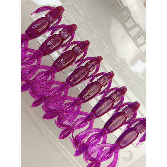 Силикон Keitech Crazy Flapper 3.6" (7 шт/уп) ц:pal#13 mistic spice, Длина силикона: 3.6" (9.1 см), Расцветка силикона: PAL#13 Mistic Spice, фото , изображение 10