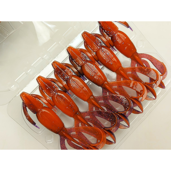 Силікон Keitech Crazy Flapper 4.4" (6 шт/упак), колір: pal#09 violet fire, Довжина силікону: 4.4" (11.2 см), Колір силікону: PAL#09 Violet Fire, фото , изображение 8