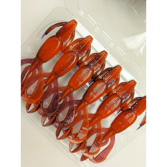 Силікон Keitech Crazy Flapper 4.4" (6 шт/упак), колір: pal#09 violet fire, Довжина силікону: 4.4" (11.2 см), Колір силікону: PAL#09 Violet Fire, фото , изображение 10