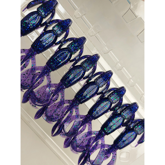 Силикон Keitech Crazy Flapper 2.8" (8 шт/упак) ц:408 electric june bug, Длина силикона: 2.8" (7.1 см), Расцветка силикона: 408 Electric June Bug, фото , изображение 16