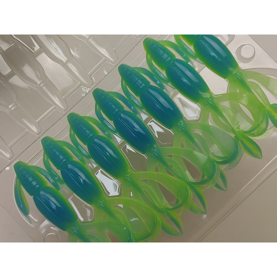 Силикон Keitech Crazy Flapper 3.6" (7 шт/уп) ц:pal#03 ice chartreuse, Длина силикона: 3.6" (9.1 см), Расцветка силикона: PAL#03 Ice Chartreuse, фото , изображение 6