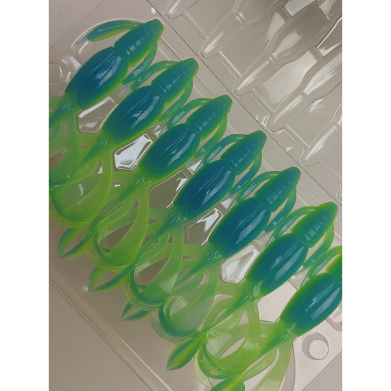 Силикон Keitech Crazy Flapper 3.6" (7 шт/уп) ц:pal#03 ice chartreuse, Длина силикона: 3.6" (9.1 см), Расцветка силикона: PAL#03 Ice Chartreuse, фото , изображение 8