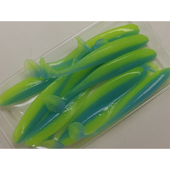 Силикон Keitech Easy Shiner 3" (10 шт/упак) ц:pal#03 ice chartreuse, Длина силикона: 3" (7.6 см), Расцветка силикона: PAL#03 Ice Chartreuse, фото , изображение 6