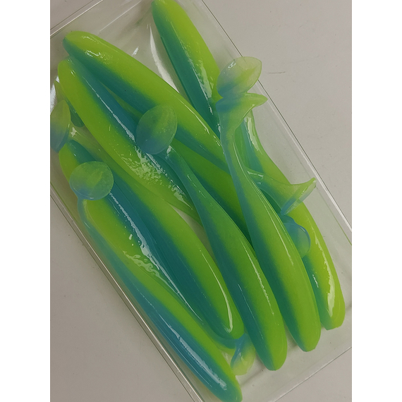 Силикон Keitech Easy Shiner 3" (10 шт/упак) ц:pal#03 ice chartreuse, Длина силикона: 3" (7.6 см), Расцветка силикона: PAL#03 Ice Chartreuse, фото , изображение 8