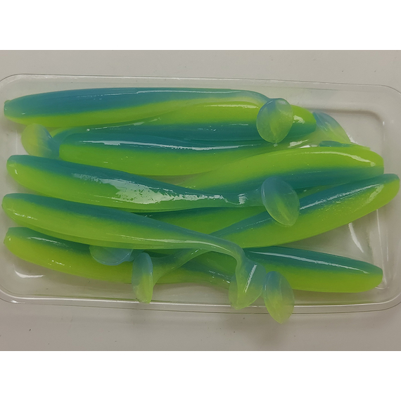 Силикон Keitech Easy Shiner 3" (10 шт/упак) ц:pal#03 ice chartreuse, Длина силикона: 3" (7.6 см), Расцветка силикона: PAL#03 Ice Chartreuse, фото , изображение 7