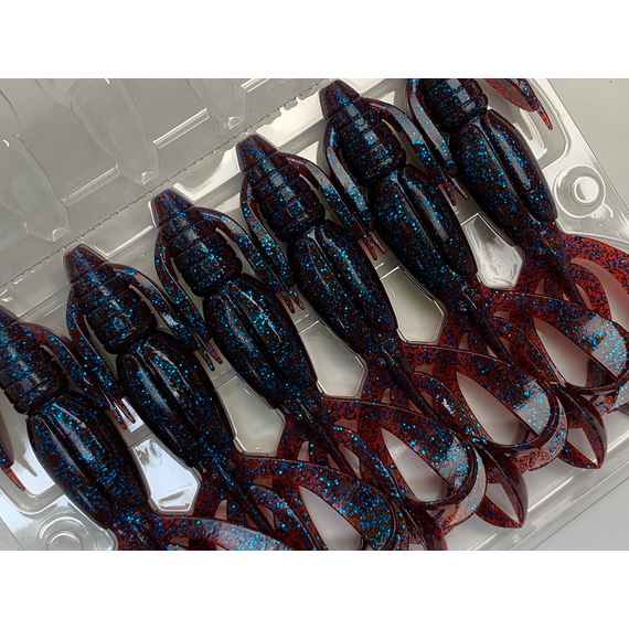 Силикон Keitech Crazy Flapper 4.4" (6 шт/упак) ц:ea#03 grape, Длина силикона: 4.4" (11.2 см), Расцветка силикона: EA#03 Grape, фото , изображение 8