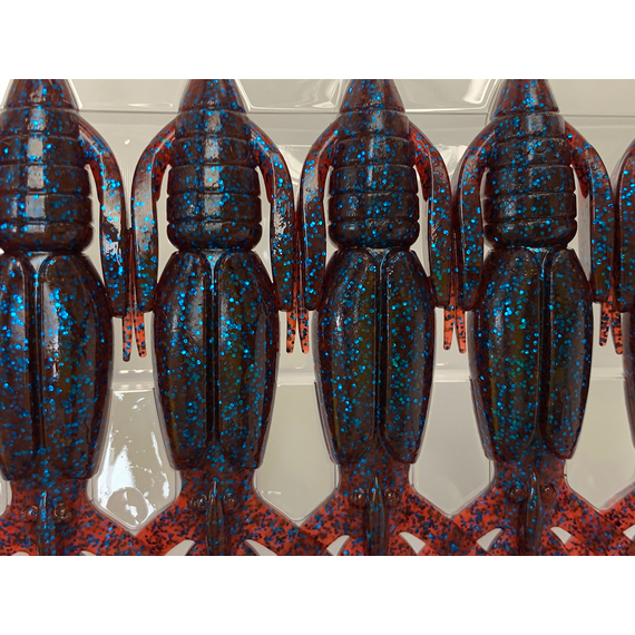 Силикон Keitech Crazy Flapper 4.4" (6 шт/упак) ц:ea#03 grape, Длина силикона: 4.4" (11.2 см), Расцветка силикона: EA#03 Grape, фото , изображение 9