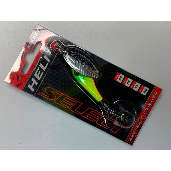 Блешня Select Heli-X №4 14.0g #01, Вага блешні: 14г, Колір блешні: 01, фото , изображение 3