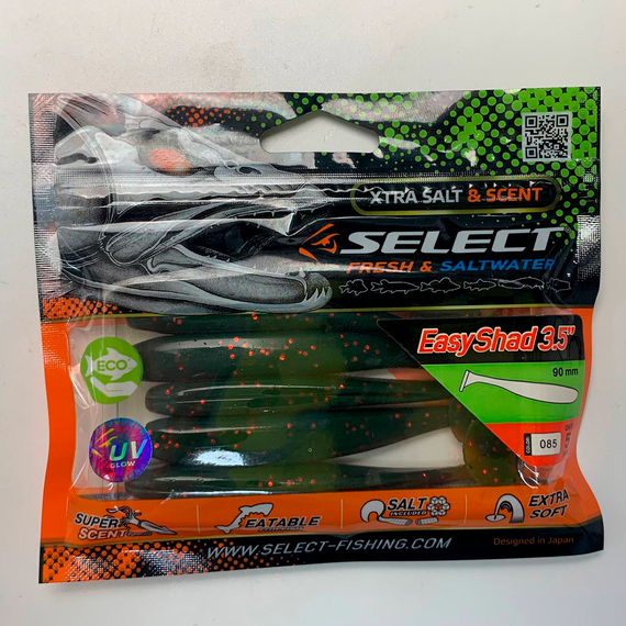 Силикон Select Easy Shad 3.5" col.085 (5 шт/упак), Длина силикона: 3.5" (8.89 см), Расцветка силикона: 085, фото , изображение 7