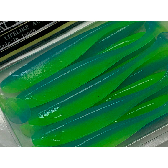 Силикон Keitech Easy Shiner 3" (10 шт/упак) ц:pal#03 ice chartreuse, Длина силикона: 3" (7.6 см), Расцветка силикона: PAL#03 Ice Chartreuse, фото , изображение 4