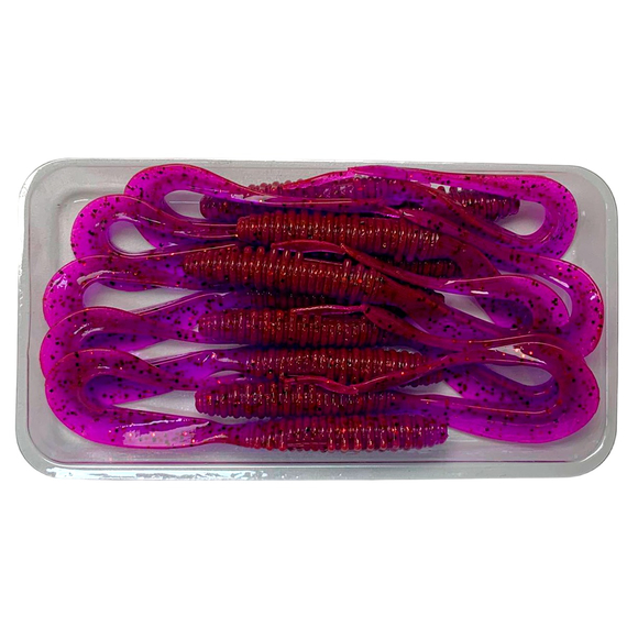 Силікон Keitech Mad Wag Mini 3.5" (10 шт/упак), колір:pal#13 mistic spice, Довжина силікону: 3.5" (8.9 см), Колір силікону: PAL#13 Mistic Spice, фото , изображение 3