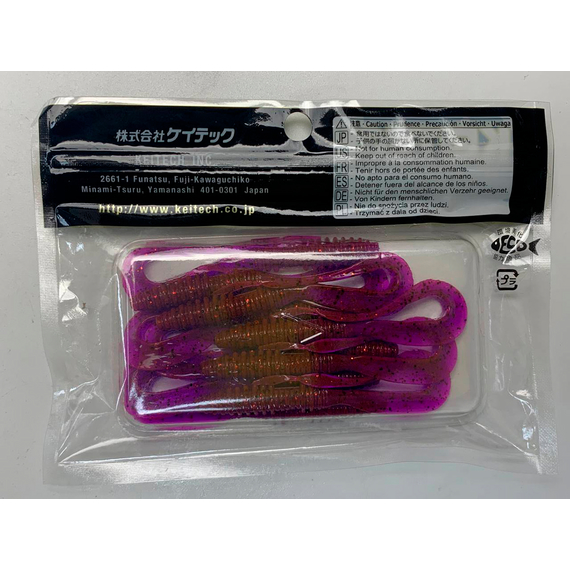 Силікон Keitech Mad Wag Mini 3.5" (10 шт/упак), колір:pal#13 mistic spice, Довжина силікону: 3.5" (8.9 см), Колір силікону: PAL#13 Mistic Spice, фото , изображение 10
