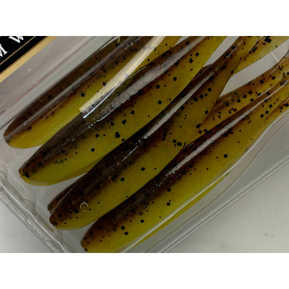 Силікон Keitech Easy Shiner 3.5", колір:pal#10 bumblebee, Довжина силікону: 3.5" (8.9 см), Колір силікону: PAL#10 Bumblebee, фото , изображение 5