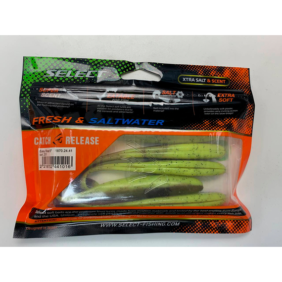 Силікон Select Easy Shad 5" col.201 (5 шт/упак), Довжина силікону: 5" (12.7 см), Колір силікону: 201, фото , изображение 16