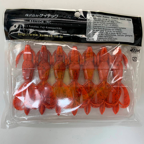 Силікон Keitech Crazy Flapper 3.6" (7 шт/упак), колір: 407 delta craw, Довжина силікону: 3.6" (9.1 см), Колір силікону: 407 Delta Craw, фото , изображение 19