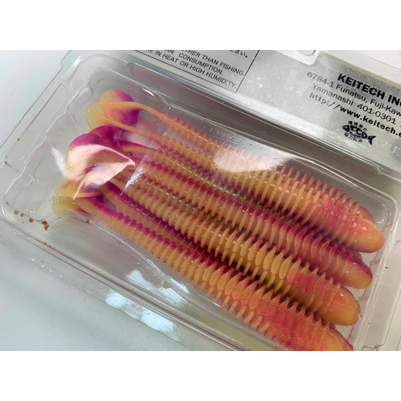 Силікон Keitech Swing Impact 4" (8 шт/упак), колір:pal#12 grape shad, Довжина силікону: 4" (10.2 см), Колір силікону: PAL#12 Grape Shad, фото , изображение 4