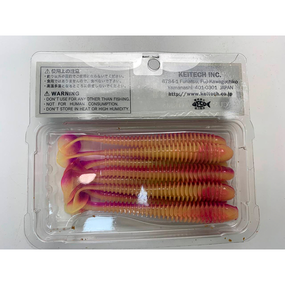 Силікон Keitech Swing Impact 4" (8 шт/упак), колір:pal#12 grape shad, Довжина силікону: 4" (10.2 см), Колір силікону: PAL#12 Grape Shad, фото , изображение 8