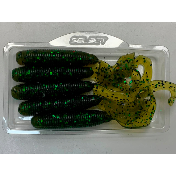 Силікон Select Geely 4" col.008 (5 шт/упак), Довжина силікону: 4.0" (10.16 см), Колір силікону: 008, фото , изображение 8