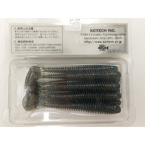 Силікон Keitech Swing Impact 4" (8 шт/упак), колір:205 bluegill, Довжина силікону: 4" (10.2 см), Колір силікону: 205 Bluegill, фото , изображение 8