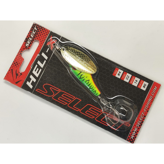 Блешня Select Heli-X №4 14.0g #02, Вага блешні: 14г, Колір блешні: 02, фото , изображение 2