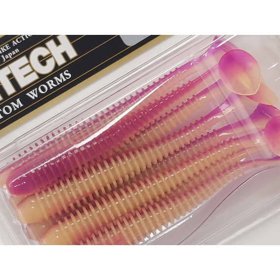 Силікон Keitech Swing Impact 3.5" (8 шт/упак), колір:pal#12 grape shad, Довжина силікону: 3.5" (8.9 см), Колір силікону: PAL#12 Grape Shad, фото , изображение 3