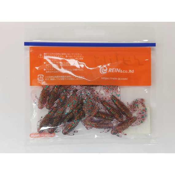 Силікон Reins AX Craw Mini 2" 406 Boil Shrimp (12шт/уп), Довжина силікону: 2.0" (5,08 см), Колір силікону: 406 Boil shrimp, фото , изображение 4