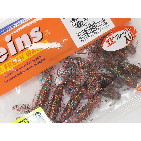 Силікон Reins AX Craw Mini 2" 406 Boil Shrimp (12шт/уп), Довжина силікону: 2.0" (5,08 см), Колір силікону: 406 Boil shrimp, фото , изображение 3