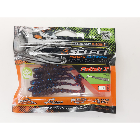 Силікон Select Fetish 3" col.110 (6 шт/упак), Довжина силікону: 3" (7.62 см), Колір силікону: 110, фото , изображение 7