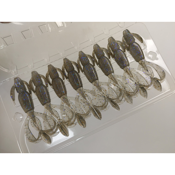 Силікон Keitech Crazy Flapper 2.8" (8 шт/уп), колір: 440 electric shad, Довжина силікону: 2.8" (7.1 см), Колір силікону: 440 Electric Shad, фото , изображение 10