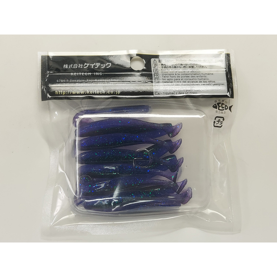 Силікон Keitech Easy Shiner 2" (12 шт/упак), колір:408 electric june bug, Довжина силікону: 2" (5.1 см), Колір силікону: 408 Electric June Bug, фото , изображение 6