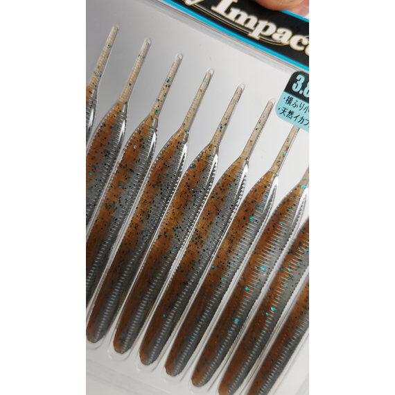 Силікон Keitech Sexy Impact 3.8" (10 шт/упак), колір:405 smoke cinnamon, Довжина силікону: 3.8" (9.7 см), Колір силікону: 405 Smoke Cinnamon, фото , изображение 12