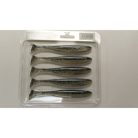 Силикон Keitech Easy Shiner 5" (5 шт/упак) ц:418 bluegill flash, Длина силикона: 5" (12.7 см), Расцветка силикона: 418 Bluegill Flash, фото , изображение 6