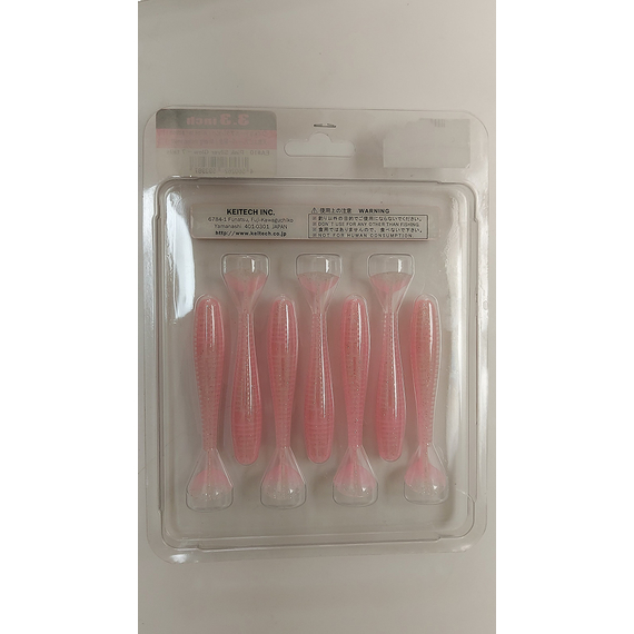 Силікон Keitech Swing Impact FAT 3.3" (7 шт/упак), колір:ea#10 pink silver glow, Довжина силікону: 3.3" (8.4 см), Колір силікону: EA#10 Pink Silver Glow, фото , изображение 7