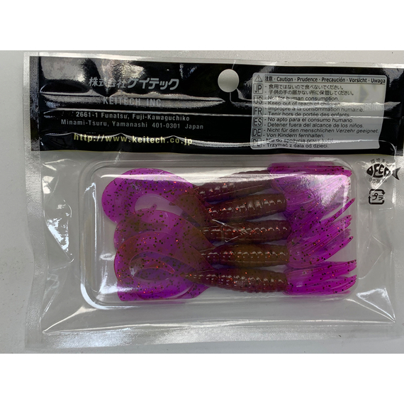 Силікон Keitech Little Spider 3.5" (5 шт/уп), колір:pal#13 mistic spice, Довжина силікону: 3.5" (8.9 см), Колір силікону: PAL#13 Mistic Spice, фото , изображение 9