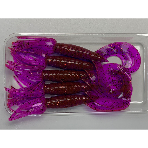Силікон Keitech Little Spider 3.5" (5 шт/уп), колір:pal#13 mistic spice, Довжина силікону: 3.5" (8.9 см), Колір силікону: PAL#13 Mistic Spice, фото , изображение 5