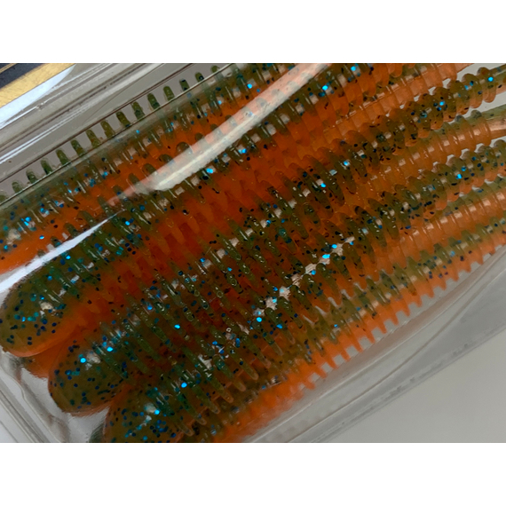 Силикон Keitech Swing Impact 3.5" (8 шт/упак) ц:pal#11 rotten carrot, Длина силикона: 3.5" (8.9 см), Расцветка силикона: PAL#11 Rotten Carrot, фото , изображение 9